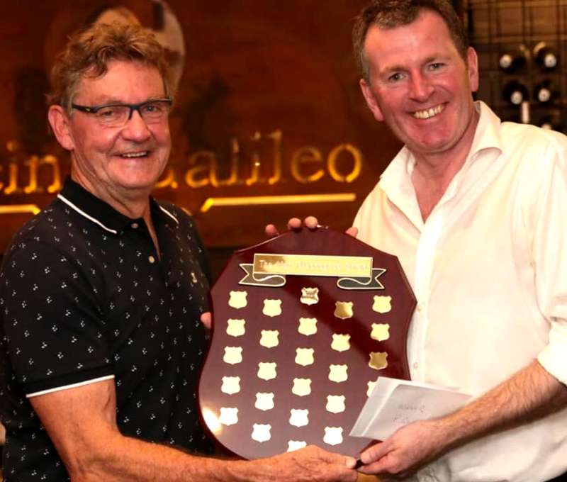 Club Marconi winner Peter Gilchrist with Jason Colebrook