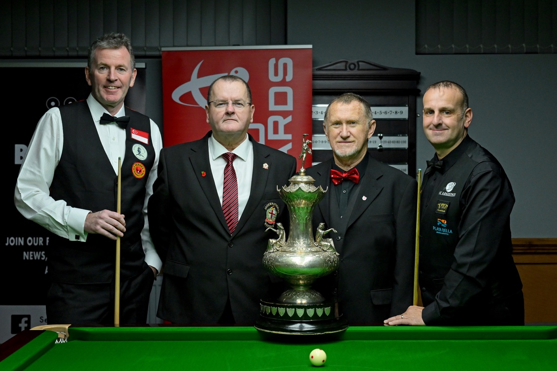 2023 World Billiards Championship finalists and officials